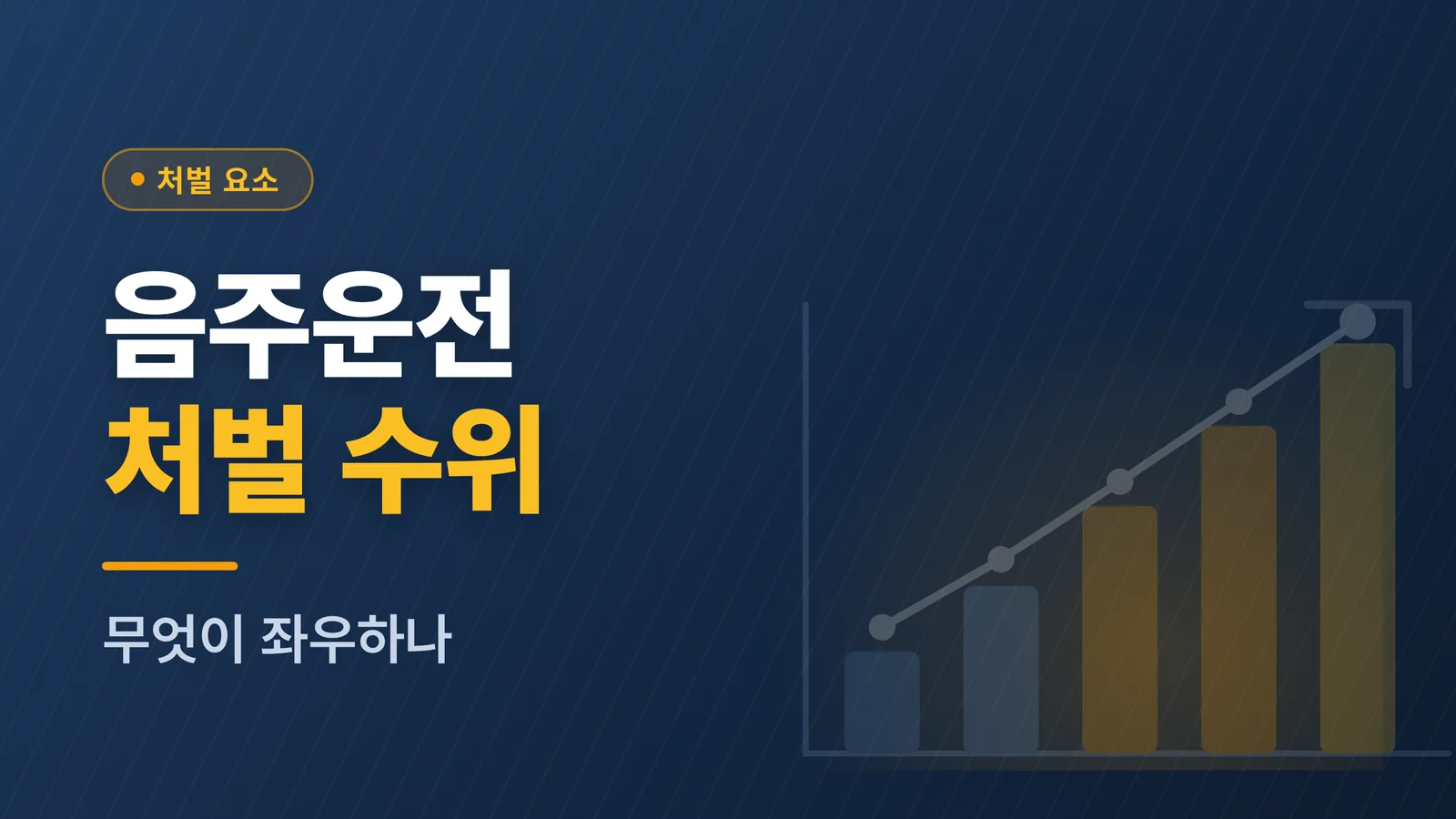 음주운전 처벌 수위, 무엇이 좌우하나